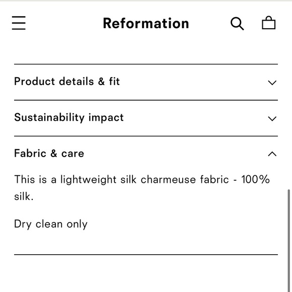 🌿|NWT| Reformation Antoni Silk Dress - Picture 16 of 16